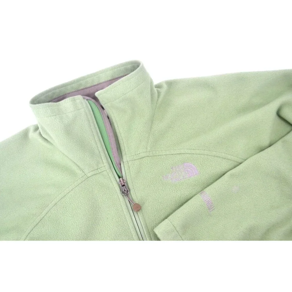 THE NORTH FACE Women's‎ Full Zip Windwall Soft Shell Jacket SIZE SMALL Green - Picture 6 of 7